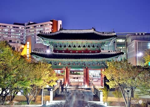 Changgyeonggung palace at night